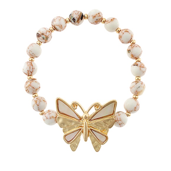 MOP Butterfly Stone Bracelet